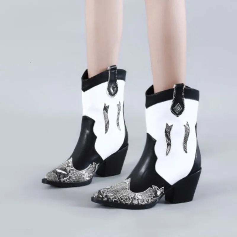 Ankle Cowboy Boots For Women Fashion Pointed Toe Slip On Western Cowgirl Boots Plus Size 45 Casual Ladies Shoes Botas Femininas
Ankle Cowboy Boots For Women Fashion Pointed Toe Slip On Western Cowgirl Boots Plus Size 45 Casual Ladies Shoes Botas Femininas