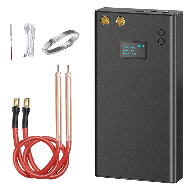 DIY Portable Spot Welding Machine Spot Welding Equipment Energy Storage 7500MAh for DIY 18650 with Type-C Port 2A Input
DIY Portable Spot Welding Machine Spot Welding Equipment Energy Storage 7500MAh for DIY 18650 with Type-C Port 2A Input