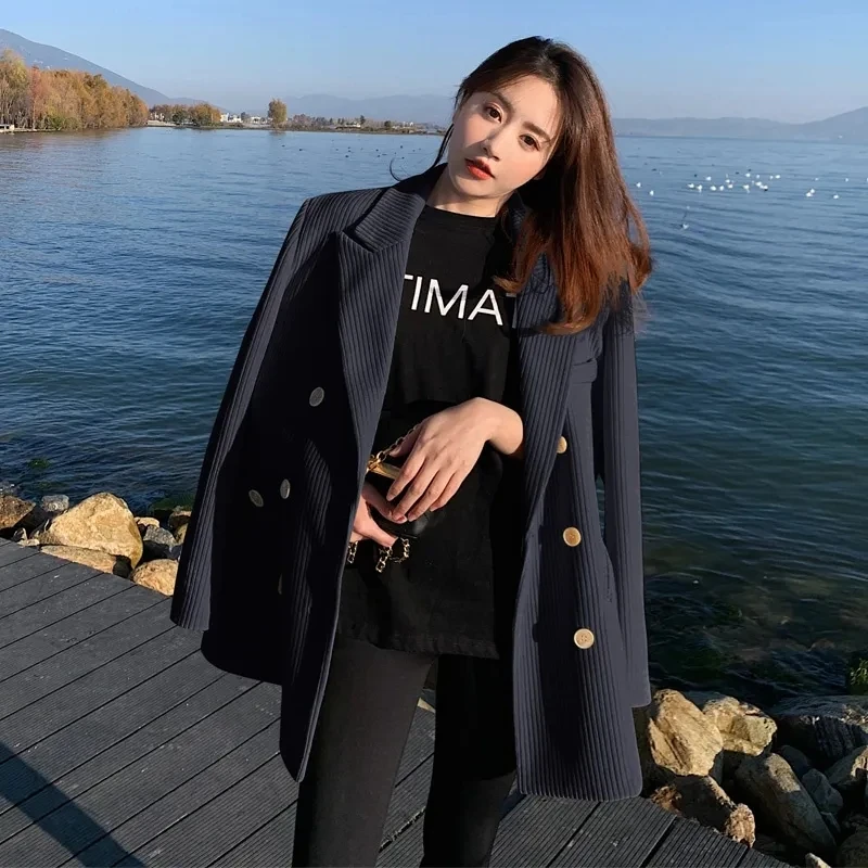 Streetwear Blazer Women's Clothing 2023 Spring Autumn Suit Jackets New Korean Casual Blazer Coats Female Black Outerwear BC284
Streetwear Blazer Women's Clothing 2023 Spring Autumn Suit Jackets New Korean Casual Blazer Coats Female Black Outerwear BC284