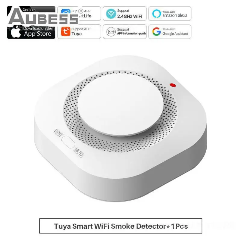 Smart Life Smart Smoke Detector Tuya Wifi Smoke Alarm Mobile App Reminder Home Security Fire Protection Smoke Detector
Smart Life Smart Smoke Detector Tuya Wifi Smoke Alarm Mobile App Reminder Home Security Fire Protection Smoke Detector