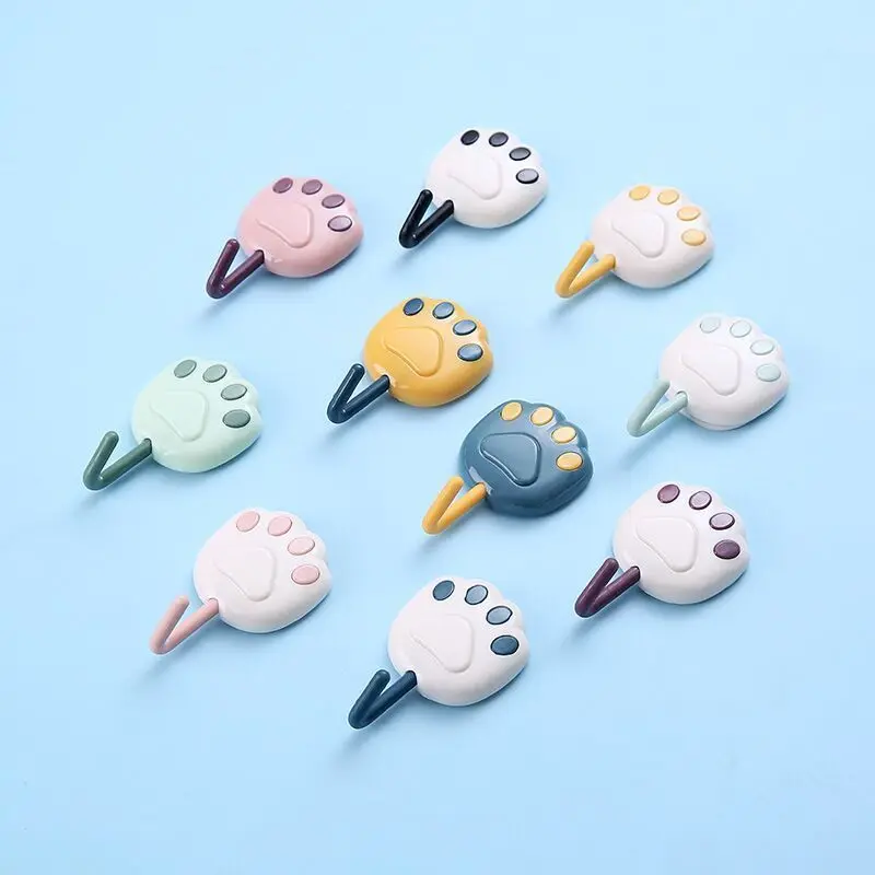 Cute cat claw strong adhesive no trace hook no drilling wall hanging wall hangers kitchen clothes paste hook
Cute cat claw strong adhesive no trace hook no drilling wall hanging wall hangers kitchen clothes paste hook