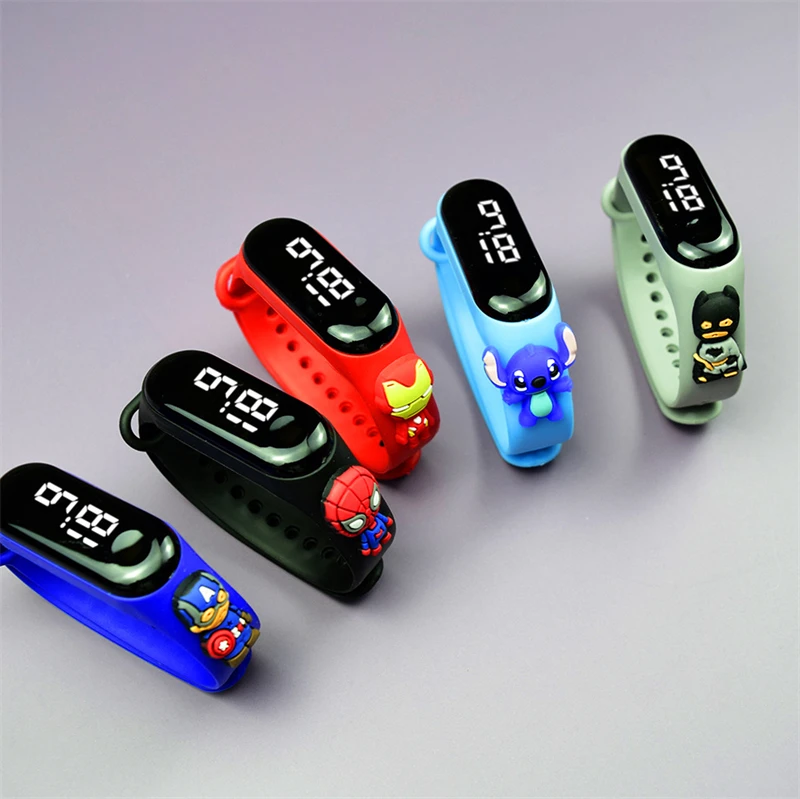 Anime Marvel'savengers Children Digital Watch Spiderman Iron Man Electronic Bracelet Kids Led Cartoons Sports Electronic Watch
Anime Marvel'savengers Children Digital Watch Spiderman Iron Man Electronic Bracelet Kids Led Cartoons Sports Electronic Watch