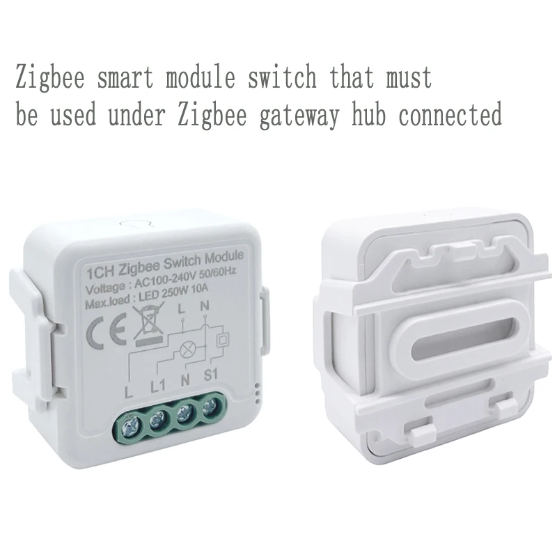 

Light Switch Module No Neutral Wire Required Diy Smart Home Zigbee 3.0 Remote Control Switch App Control Supports 2 Way Control