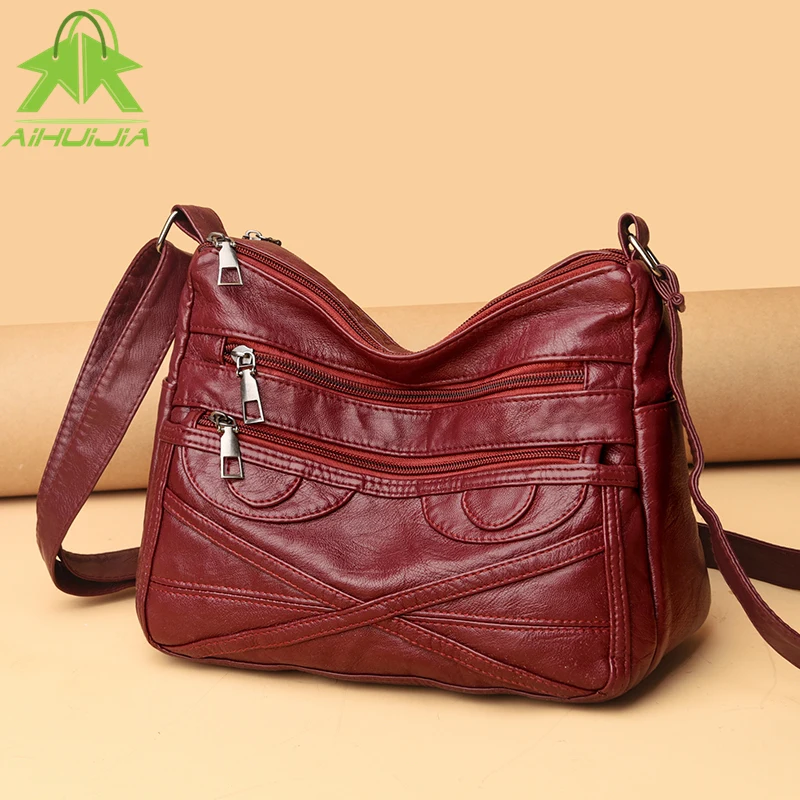 Fashion Solid Color Messenger Bag for Women High Capacity Womens Shoulder Bags 2021 New High Quality Pu Leather Casual Handbag
Fashion Solid Color Messenger Bag for Women High Capacity Womens Shoulder Bags 2021 New High Quality Pu Leather Casual Handbag