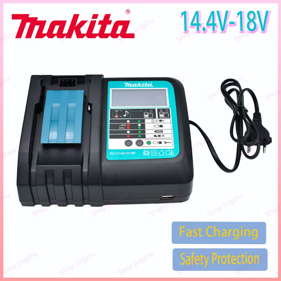 

Оригинальное зарядное устройство Makita 14,4-18 в постоянного тока, зарядное устройство для аккумуляторов Makita 6000 мАч Bl1830 Bl1430 BL1860 BL1890, зарядное устройство для инструментов