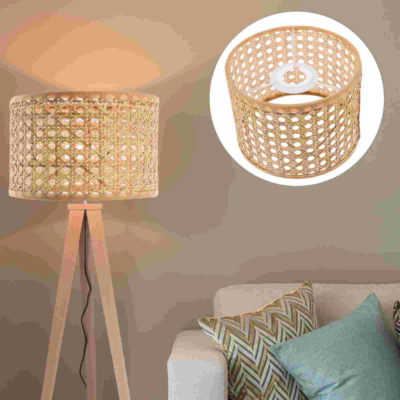 Lamp Shade E27/E14 Rattan Lampshade Rustic Table Lamp Shade Lamp Cover for Home Decor
Lamp Shade E27/E14 Rattan Lampshade Rustic Table Lamp Shade Lamp Cover for Home Decor