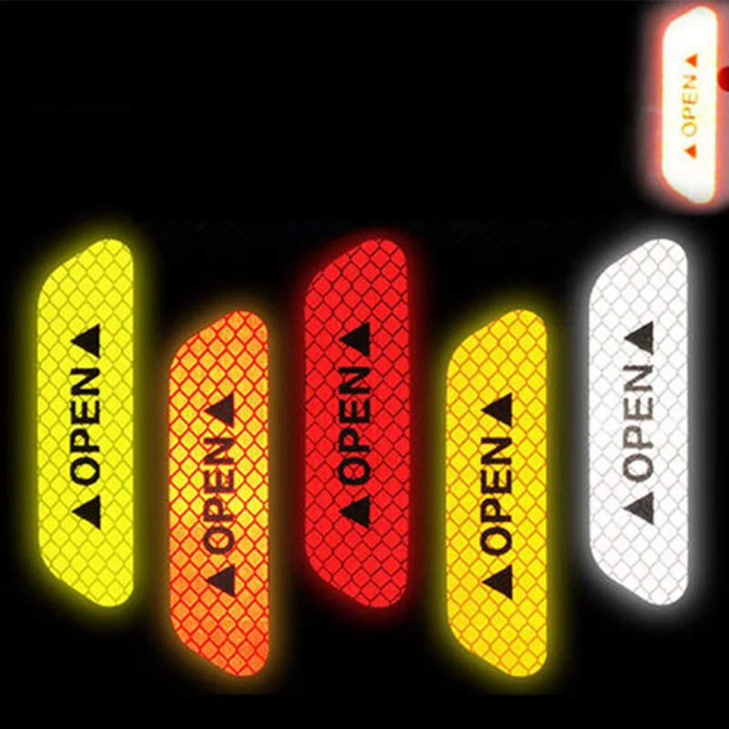 4Pcs Car Door Sticker Warning Mark Reflective Tape Decal OPEN Sign Auto Driving Safety Reflective Strip Exterior Accessories
4Pcs Car Door Sticker Warning Mark Reflective Tape Decal OPEN Sign Auto Driving Safety Reflective Strip Exterior Accessories