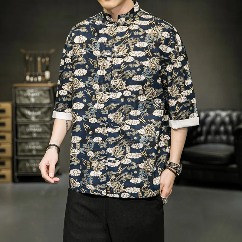 Men Fashion Streetwear Coats Chinese Style Retro Dragon Print Tang Suit Jackets Qipao Tops Kung Fu Shirts Hanfu Blouse Cardigan
Men Fashion Streetwear Coats Chinese Style Retro Dragon Print Tang Suit Jackets Qipao Tops Kung Fu Shirts Hanfu Blouse Cardigan