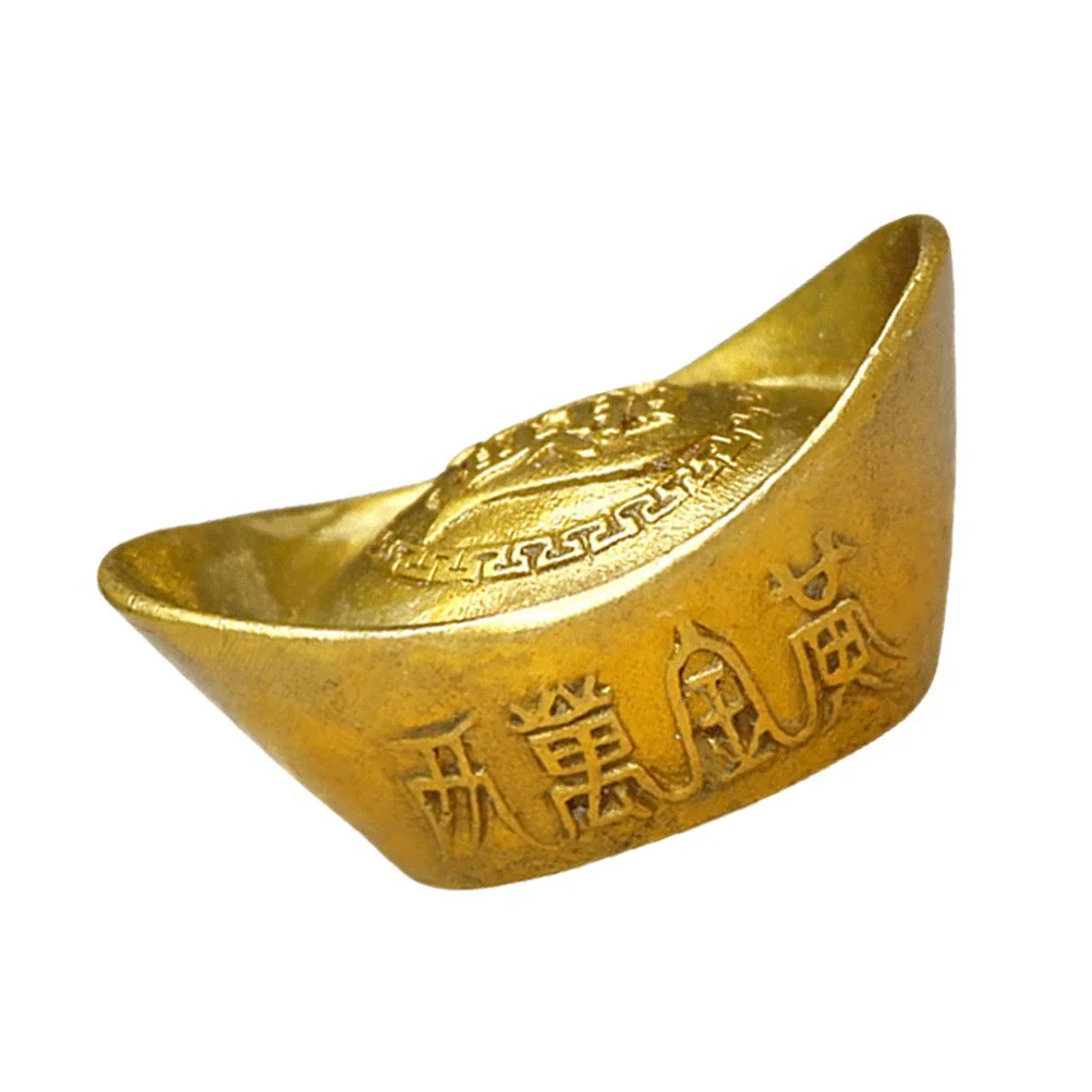 Ingot Chinese Wealth Gold Yuan Bao Ingots Lucky Statue Money Golden Luck Ornament Decor Figurine Fortune Decoration Ancient Tone
Ingot Chinese Wealth Gold Yuan Bao Ingots Lucky Statue Money Golden Luck Ornament Decor Figurine Fortune Decoration Ancient Tone