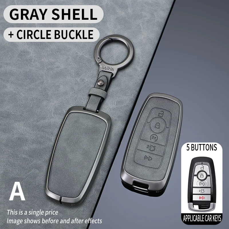Кожаный Чехол Для Ключей С 5 Кнопками Для Ford Explorer Mustang Fusion Escape F150 F250 F350 F450 F550 Raptor-держатель Автом...
Кожаный Чехол Для Ключей С 5 Кнопками Для Ford Explorer Mustang Fusion Escape F150 F250 F350 F450 F550 Raptor-держатель Автом...