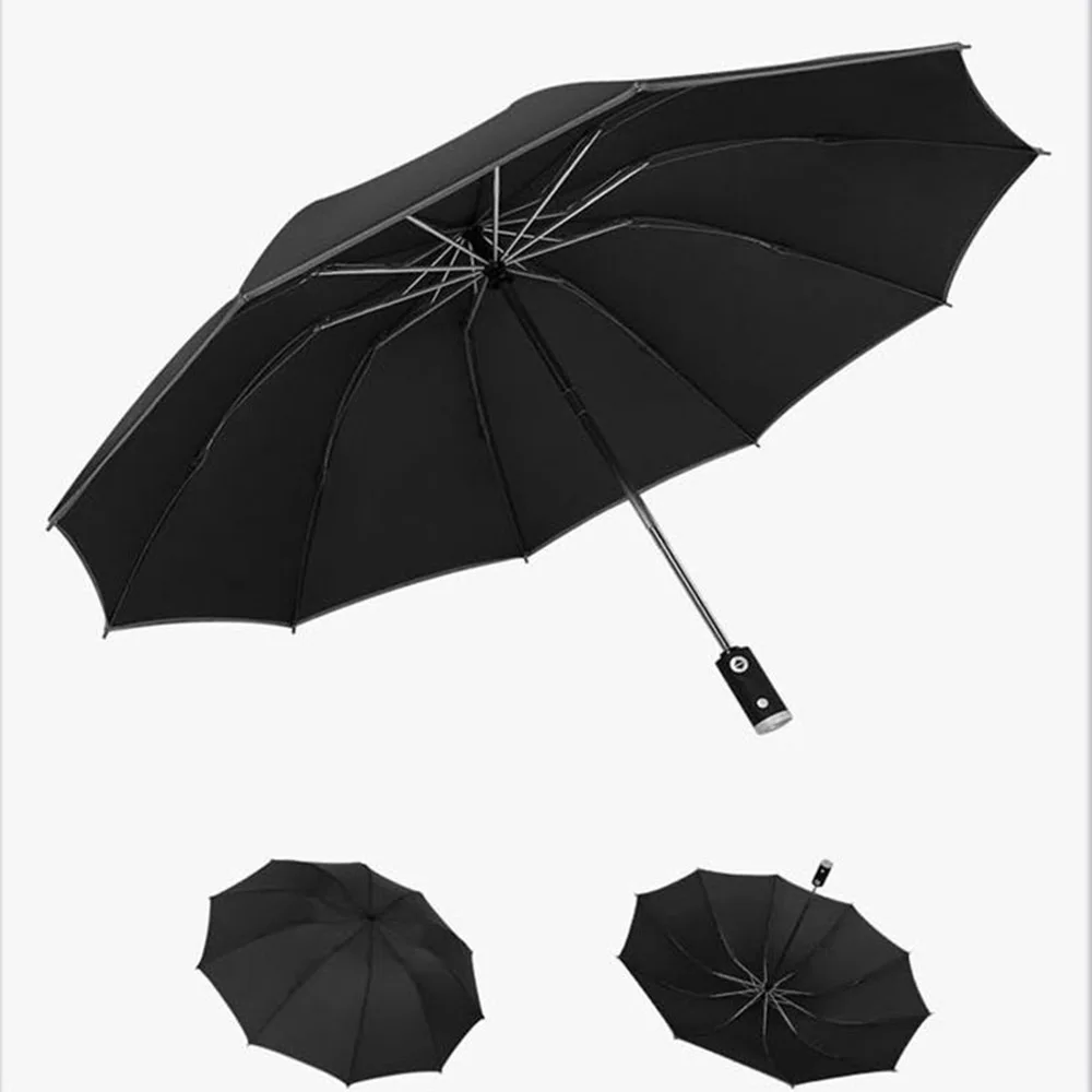 Automatic Reverse Umbrella Ladies Mens Reflective Striped Reverse LED Light Umbrella Folding Umbrella Windproof Umbrella Travel
Automatic Reverse Umbrella Ladies Mens Reflective Striped Reverse LED Light Umbrella Folding Umbrella Windproof Umbrella Travel