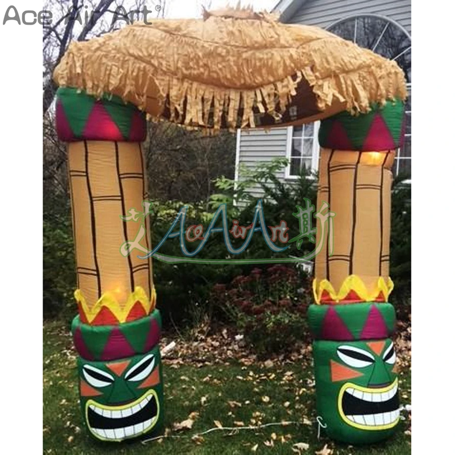 3m L X 4m W Outside Luau Party Inflatable Tiki Thatched Arch with Air Blower for Entertainment Offered by Ace Air Art
3m L X 4m W Outside Luau Party Inflatable Tiki Thatched Arch with Air Blower for Entertainment Offered by Ace Air Art