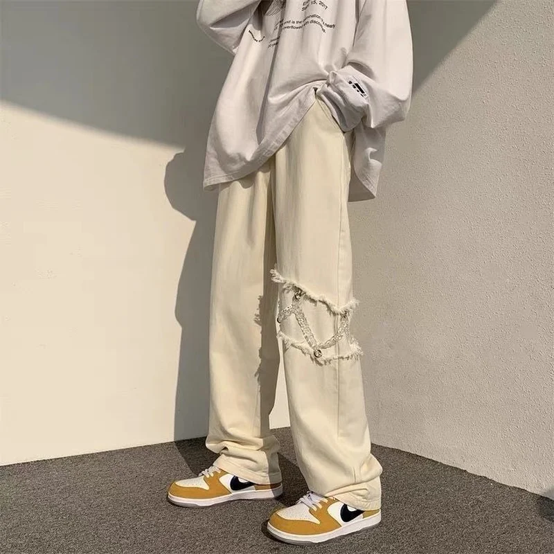 High Street Overalls Men's Ins Spring Summer Loose Straight Jeans Niche American Style Draped Wide Leg Long Pants
High Street Overalls Men's Ins Spring Summer Loose Straight Jeans Niche American Style Draped Wide Leg Long Pants