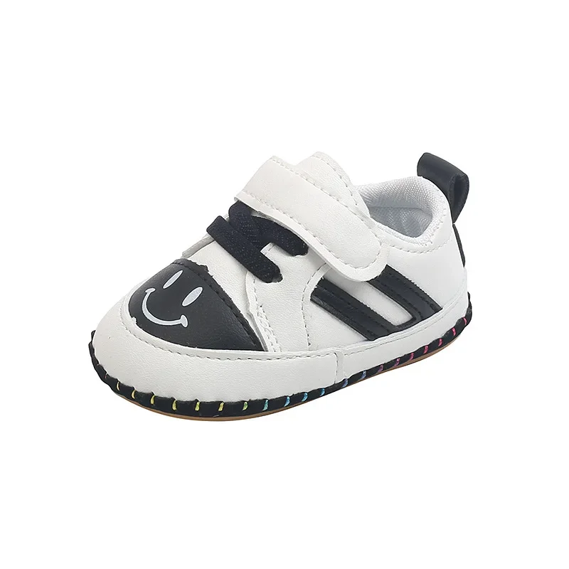 Baby toddler shoes 2023 new children cute smiling boys and girls soft bottom step shoes fashion Casual flats hot 
Baby toddler shoes 2023 new children cute smiling boys and girls soft bottom step shoes fashion Casual flats hot