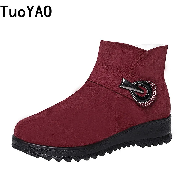 Woman Snow Boots Plush New Warm Ankle Boots For Women Winter Boots Zipper Women Boots Female Winter Shoe Women Flats Red Black
Woman Snow Boots Plush New Warm Ankle Boots For Women Winter Boots Zipper Women Boots Female Winter Shoe Women Flats Red Black