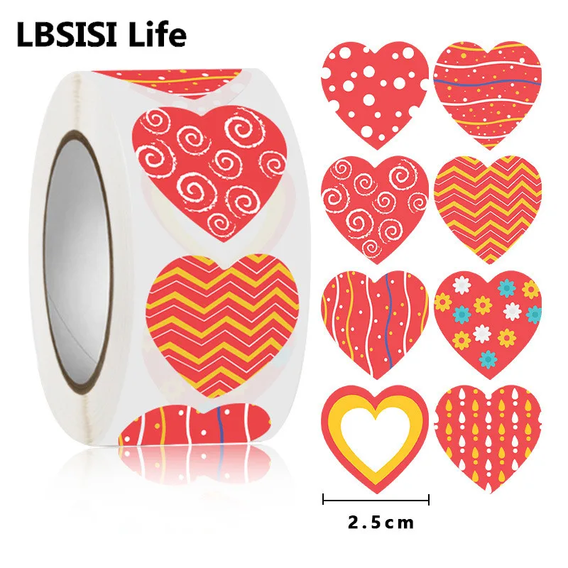 LBSISI Life 500pcs Heart Shaped Adhesive Sticker Valentine's Day Wedding DIY Invitations Gift Party Decor Cute Label Sticker
LBSISI Life 500pcs Heart Shaped Adhesive Sticker Valentine's Day Wedding DIY Invitations Gift Party Decor Cute Label Sticker