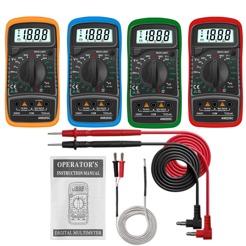 Digital Thermocouple Meter Volt With Multimetro Ammeter Ohm Portable Backlight Multimeter Tester
Digital Thermocouple Meter Volt With Multimetro Ammeter Ohm Portable Backlight Multimeter Tester