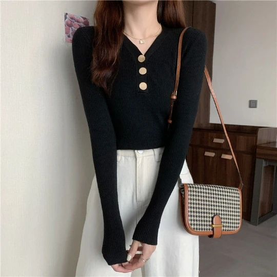 Lady Black NEW Cardigans Women Sweaters V-Neck Long Sleeve Tops Fashionable Solid Knitwear Women's Sweater Cardigan Coat Cloth
Lady Black NEW Cardigans Women Sweaters V-Neck Long Sleeve Tops Fashionable Solid Knitwear Women's Sweater Cardigan Coat Cloth