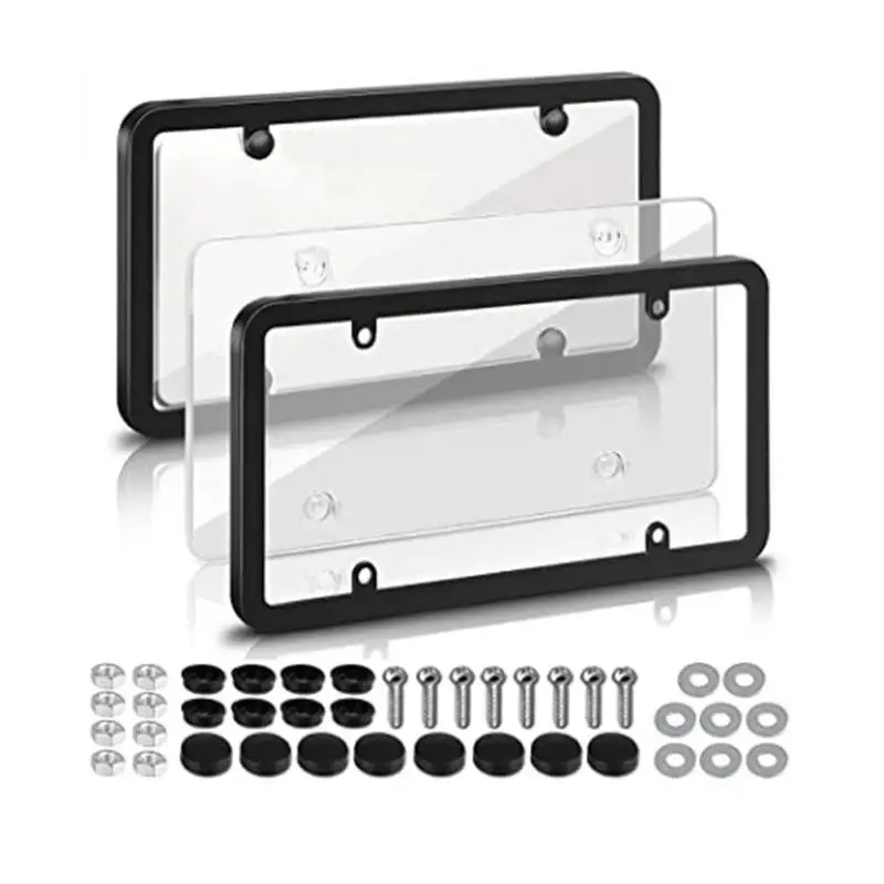 License Plate Frames Universal ABS License Plate For Front And Rear Car Tags License Plate Covers Rust-Proof Rattle-Proof
License Plate Frames Universal ABS License Plate For Front And Rear Car Tags License Plate Covers Rust-Proof Rattle-Proof