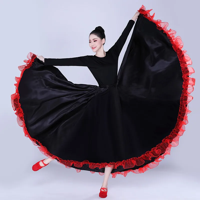 Dance big swing skirt Spanish bullfighting Opening dance skirt women performance Gypsy wear Dress Adult lady belly dance Costume
Dance big swing skirt Spanish bullfighting Opening dance skirt women performance Gypsy wear Dress Adult lady belly dance Costume