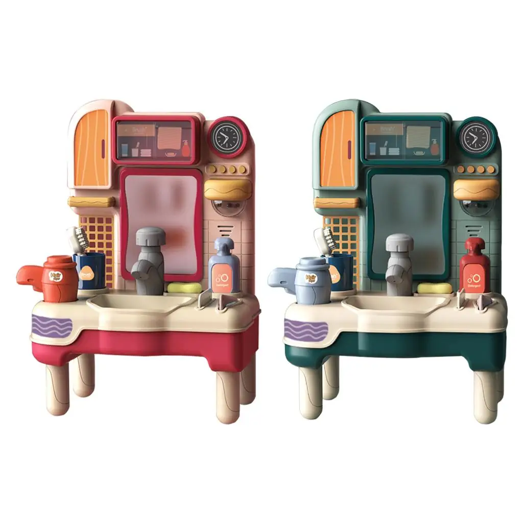 Play Washbasin Sink Toys for Kids, Play Bathroom Sink with Running Water Playsets Educational Toys for Toddler Kids
Play Washbasin Sink Toys for Kids, Play Bathroom Sink with Running Water Playsets Educational Toys for Toddler Kids