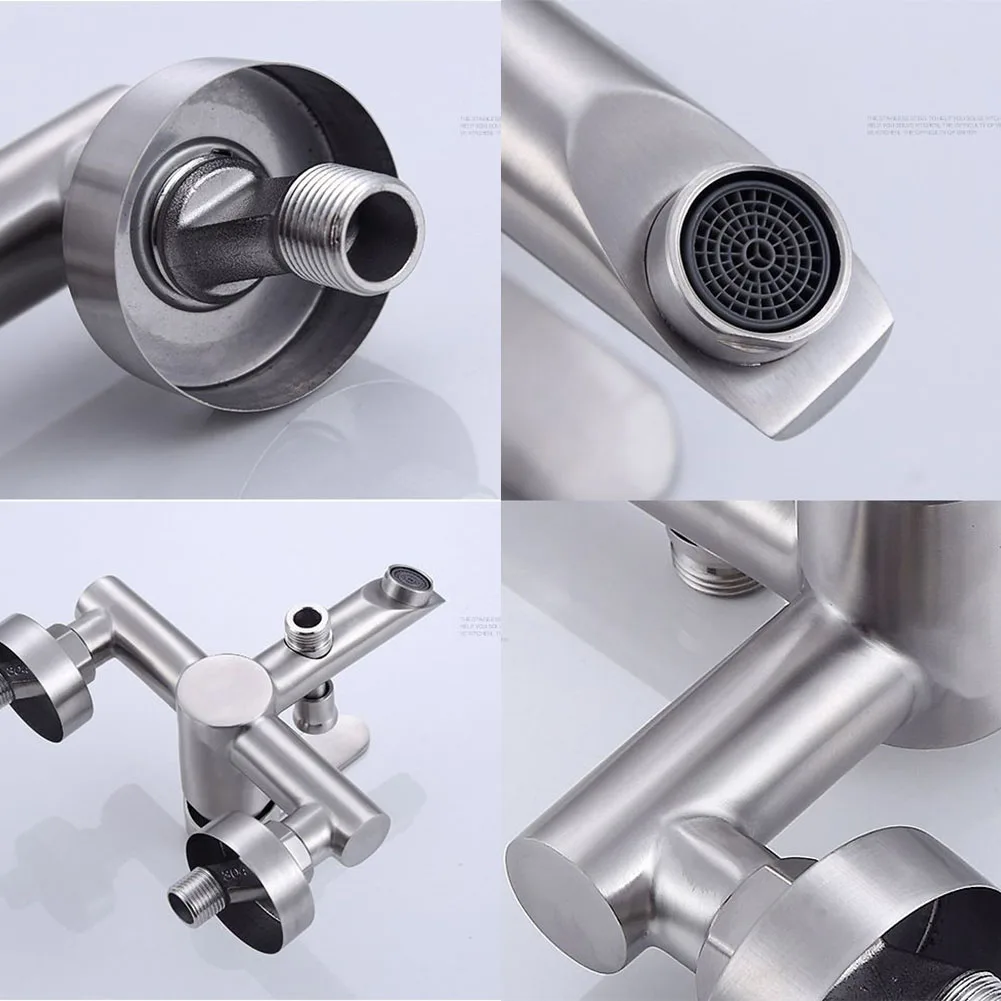 Bathroom Chrome Sink Bath Wall Mounted Shower Filler Single Tap Shower Mixer Tap Wall-mounted Bathroom Faucet
Bathroom Chrome Sink Bath Wall Mounted Shower Filler Single Tap Shower Mixer Tap Wall-mounted Bathroom Faucet