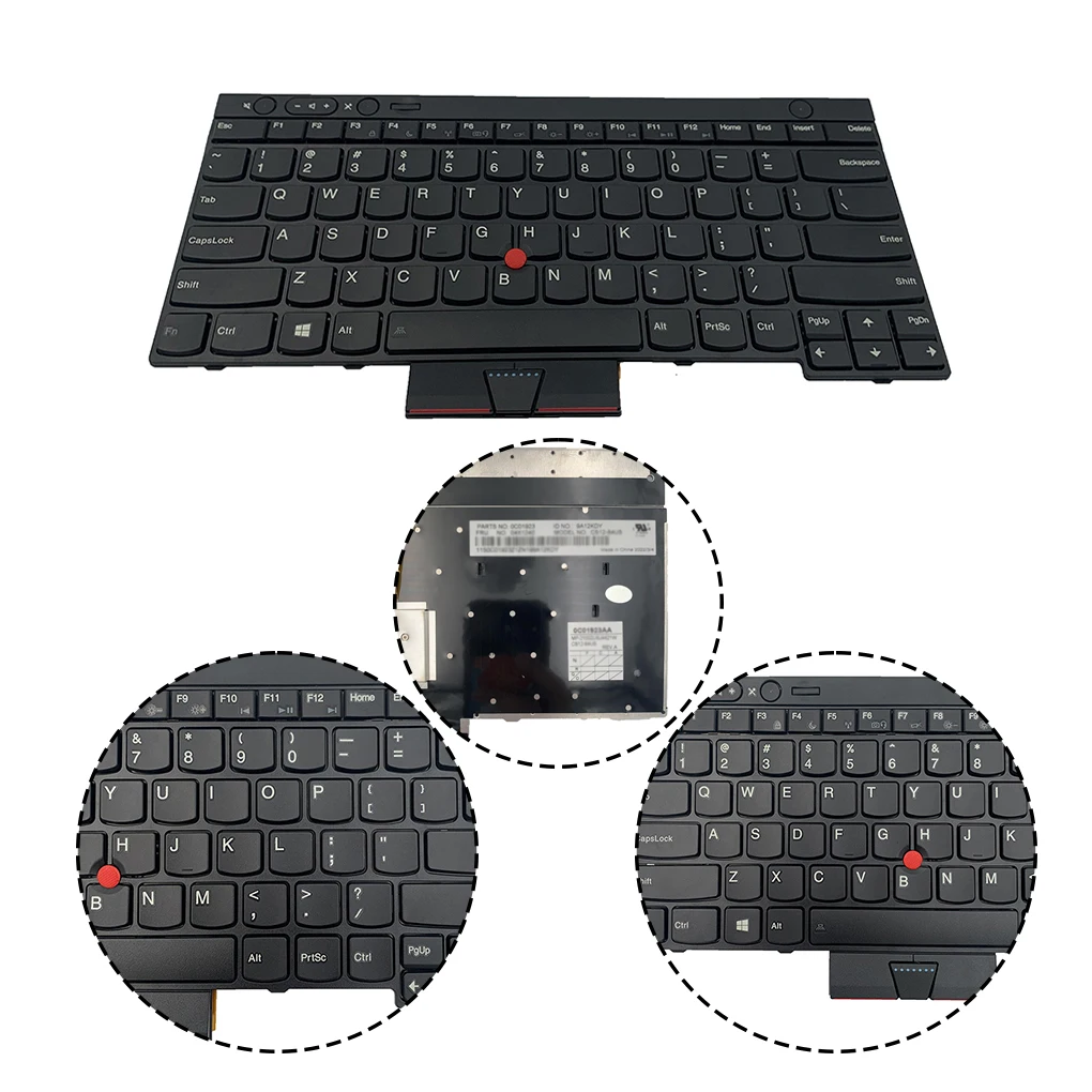 

Laptop Keyboard Universal PC Fittings Inputting Component English Keypad Efficient US Keyboards Replacement for T430