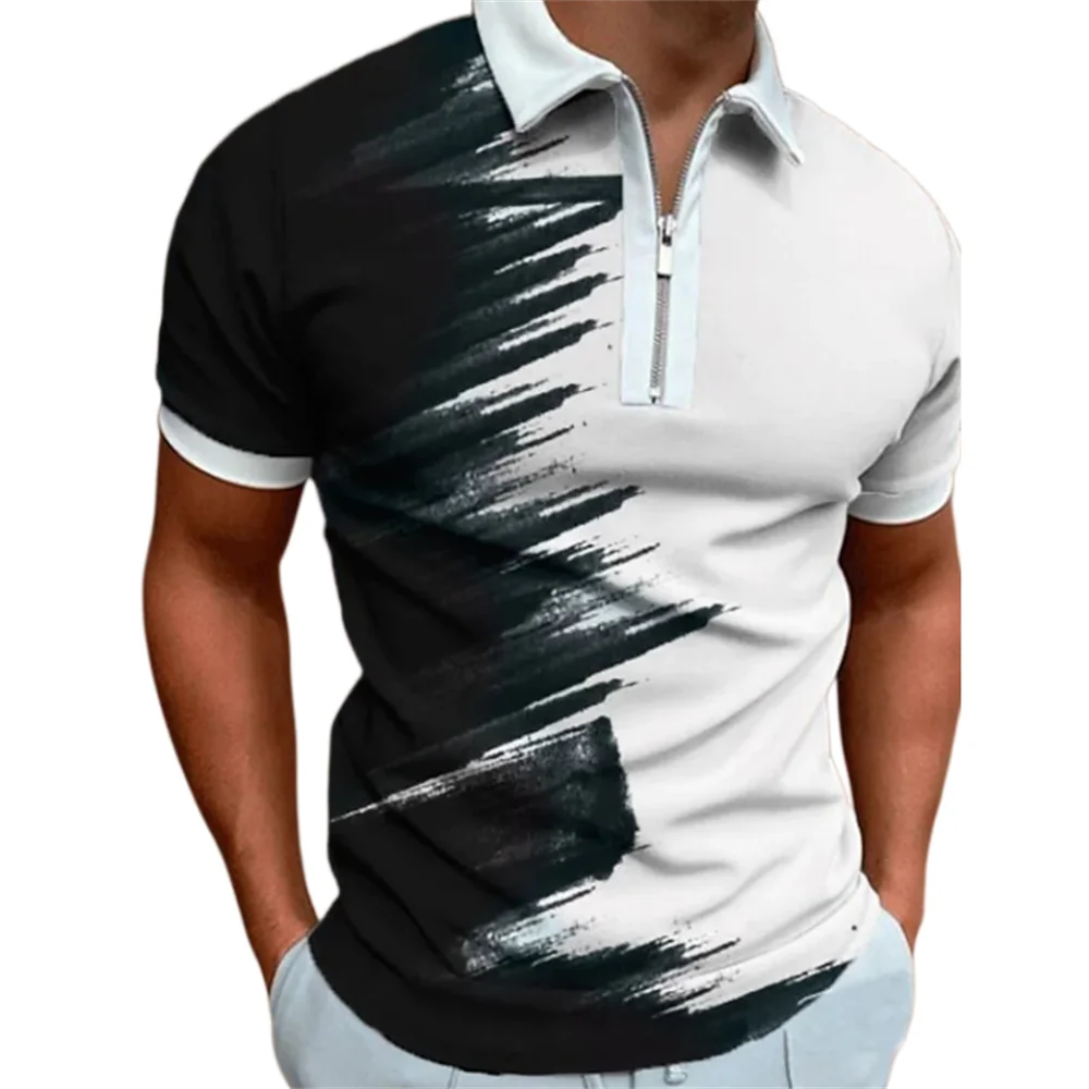 T-shirts Men Golf Quarter Zip Polo Street Collar Men's Tops Short Sleeve Streetwear Graphic Color Block Zipper Quarter Summer
T-shirts Men Golf Quarter Zip Polo Street Collar Men's Tops Short Sleeve Streetwear Graphic Color Block Zipper Quarter Summer