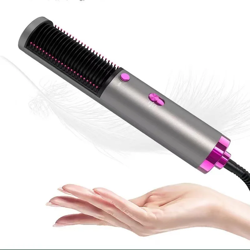 

Multifunctional Hot Air Comb Straight Dryer Portable Curler Straight Hair 3 In 1 Dryer Brush Styling Tool Hairdryer