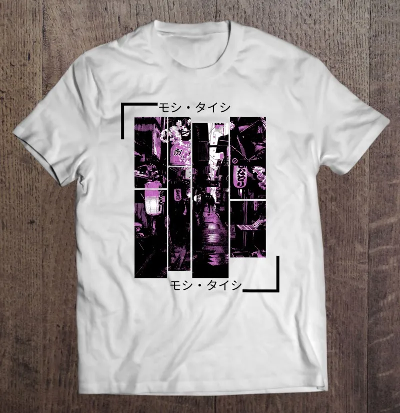 

Эстетика Vaporwave Япония Lofi стиль 80-90-х Токио Осака футболка для мужчин Манга Футболка женская мужская одежда рубашка мужская одежда