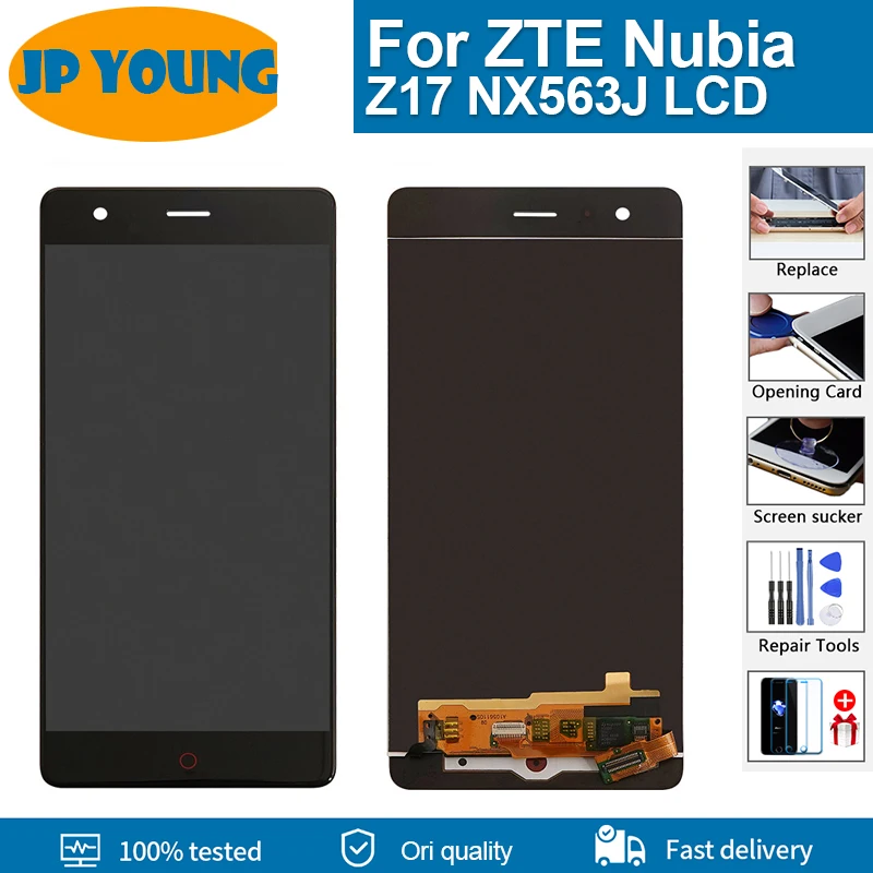 

5.5" Originl lcd For ZTE Nubia Z17 LCD Display Touch Screen Digitizer Assemble For ZTE Nubia Z17 Display Replacement NX563J LCD