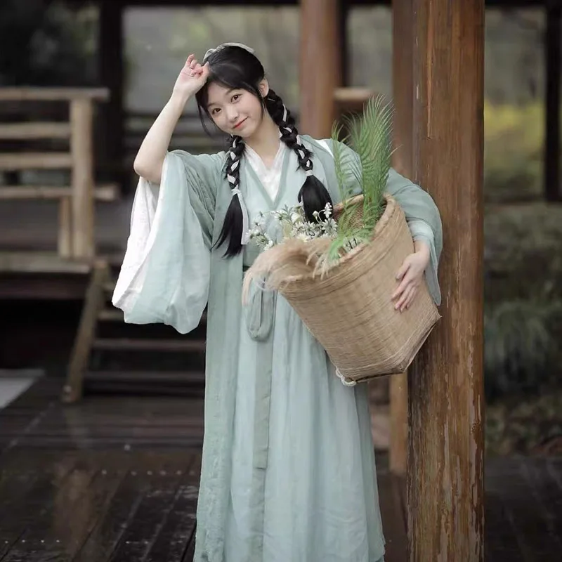Wei Jin Style Hanfu Female Collar Big Sleeve Shirt Fairy Elegant Ancient Style Wide Sleeve Straight Train Chinese Style Suit
Wei Jin Style Hanfu Female Collar Big Sleeve Shirt Fairy Elegant Ancient Style Wide Sleeve Straight Train Chinese Style Suit