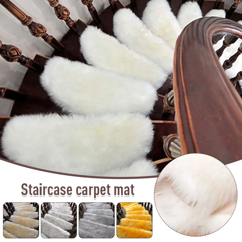 1Pc Stair Fuax Fur Wool Foot Carpet Stepping Mat Steps Plush Floorself-Adhesive Long Fleece Step Mat Home Hotel Decoration
1Pc Stair Fuax Fur Wool Foot Carpet Stepping Mat Steps Plush Floorself-Adhesive Long Fleece Step Mat Home Hotel Decoration