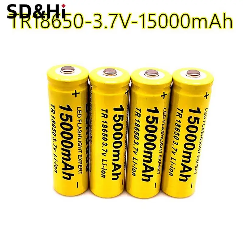 1/2pcs Battery Rechargeable Battery 3.7V 18650 15000mAh Capacity Li-ion Rechargeable Battery For Flashlight Torch Battery
1/2pcs Battery Rechargeable Battery 3.7V 18650 15000mAh Capacity Li-ion Rechargeable Battery For Flashlight Torch Battery