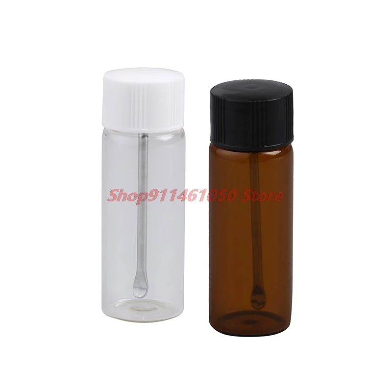 New 6.2X2cm Empty Glass Bottle Snuff Bottle With Metal Spoon Snorting Snorter Bullet Container Storage Dispenser Pill Case
New 6.2X2cm Empty Glass Bottle Snuff Bottle With Metal Spoon Snorting Snorter Bullet Container Storage Dispenser Pill Case