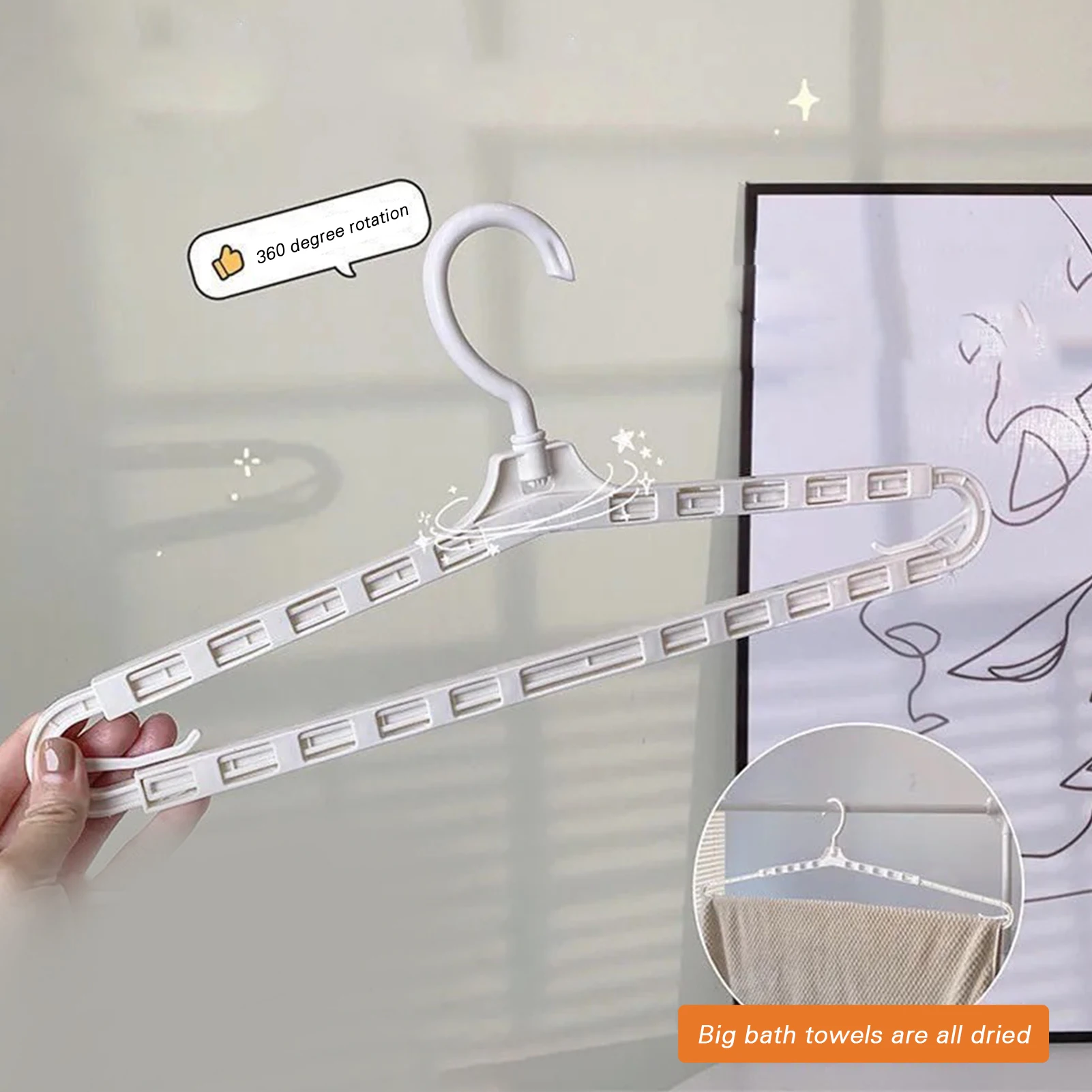 Non-marking Retractable Hanger Multi-port Clothes Drying Multi-functional Rack 10PCS PP Space-Saving Multi-function JAN88
Non-marking Retractable Hanger Multi-port Clothes Drying Multi-functional Rack 10PCS PP Space-Saving Multi-function JAN88