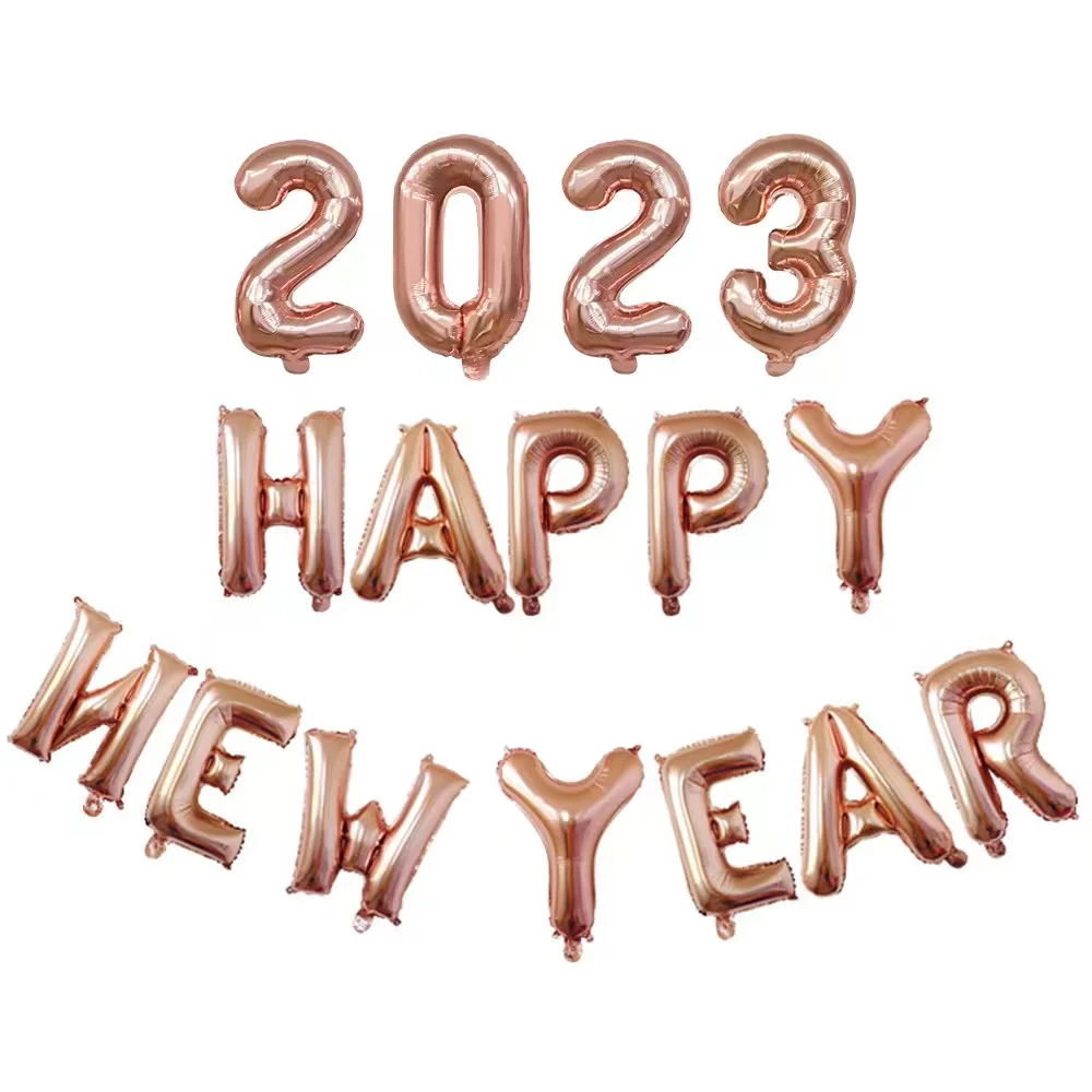 2023 Happy New Year Balloon Set Christmas Mall Home Party Decorative Aluminum Foil Balloons 16inch Globo
2023 Happy New Year Balloon Set Christmas Mall Home Party Decorative Aluminum Foil Balloons 16inch Globo