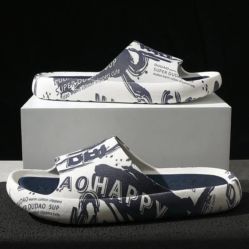 ASIFN Summer Men Street Fashion Soft Slippers Outdoor Thick Sole Hip-hop Slides Home Bathroom Anti-slip Shoes Sandal Flip Flops
ASIFN Summer Men Street Fashion Soft Slippers Outdoor Thick Sole Hip-hop Slides Home Bathroom Anti-slip Shoes Sandal Flip Flops