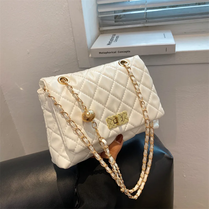 Fashion Exquisite Shoulder Bag Wild Chain Messenger Bag PU Leather Ladies Messenger Bag Handbags Female Crossbody Bag 2023 New
Fashion Exquisite Shoulder Bag Wild Chain Messenger Bag PU Leather Ladies Messenger Bag Handbags Female Crossbody Bag 2023 New