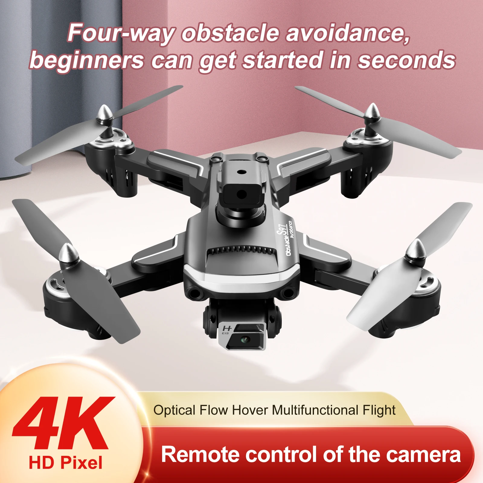 2022 NEW S97 Drone 4k Profesional HD ESC Camera Fpv WiFi Foldable Drones With Obstacle Avoidance Rc Helicopter Quadcopter Toys
2022 NEW S97 Drone 4k Profesional HD ESC Camera Fpv WiFi Foldable Drones With Obstacle Avoidance Rc Helicopter Quadcopter Toys