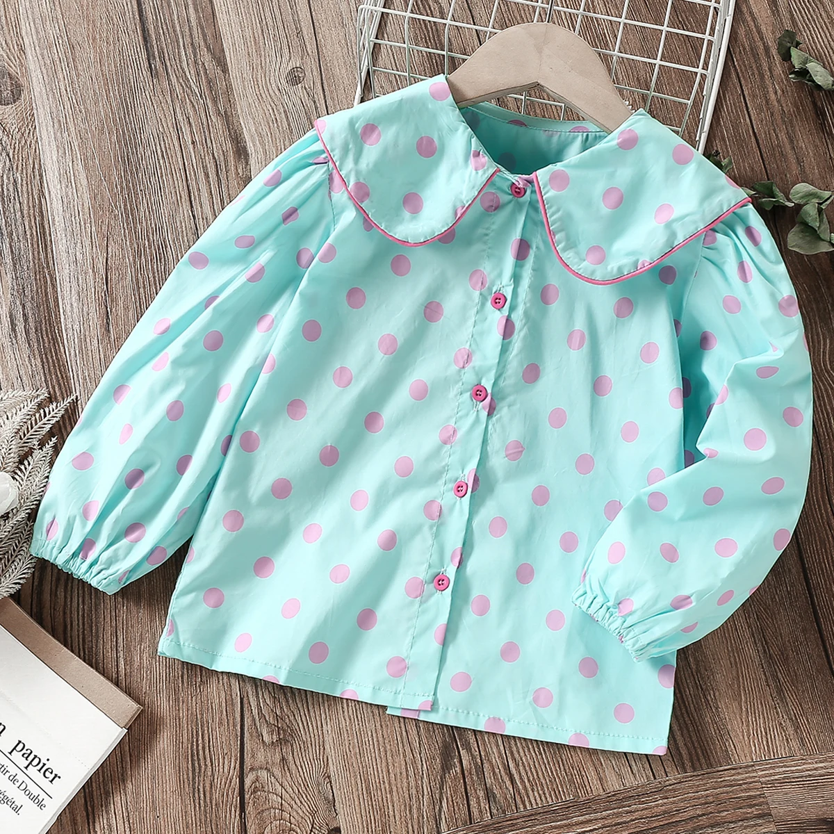Spring Autumn Kids Dot Blouses for Girls Cotton Toddler Baby Lace Sweet Shirts Children Clothes for Teens Costumes 18M-8 Years
Spring Autumn Kids Dot Blouses for Girls Cotton Toddler Baby Lace Sweet Shirts Children Clothes for Teens Costumes 18M-8 Years