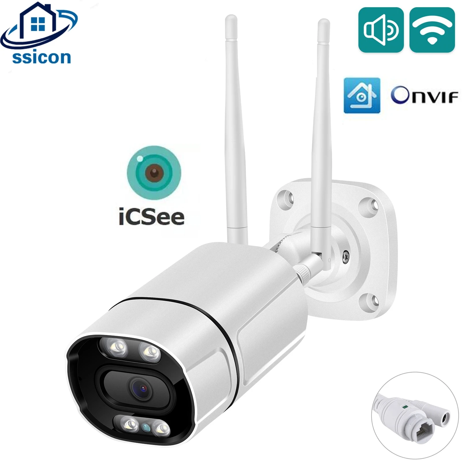 5-мегапиксельная наружная Wi-Fi IP-камера ICSee, Водонепроницаемая беспроводная цилиндрическая камера видеонаблюдения для защиты умного дома
5-мегапиксельная наружная Wi-Fi IP-камера ICSee, Водонепроницаемая беспроводная цилиндрическая камера видеонаблюдения для защиты умного дома