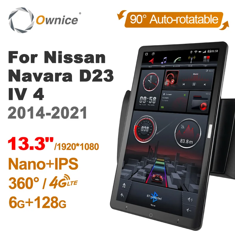 1920*1080 Ownice Android 10.0 for Nissan Navara D23 IV 4 2014-2021 Car Radio Video Audio 13.3" Rotatable 360 6G 128G Tesla Style
1920*1080 Ownice Android 10.0 for Nissan Navara D23 IV 4 2014-2021 Car Radio Video Audio 13.3" Rotatable 360 6G 128G Tesla Style