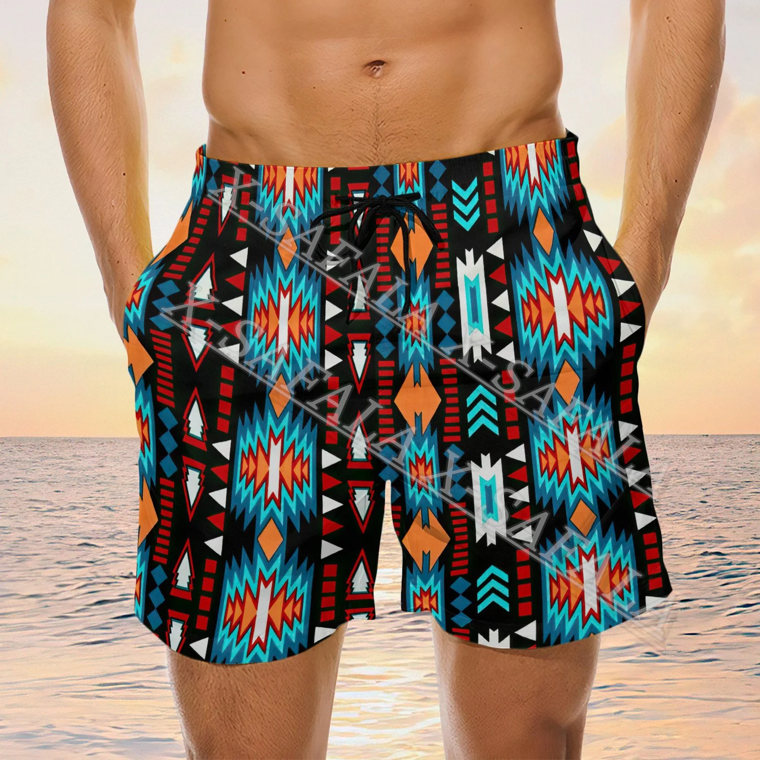 Aztec Mexico Culture Indian Azteca Swims 3D Print Shorts Summer Beach Holiday Shorts Men's Swimming Sports Half Pants-4
Aztec Mexico Culture Indian Azteca Swims 3D Print Shorts Summer Beach Holiday Shorts Men's Swimming Sports Half Pants-4