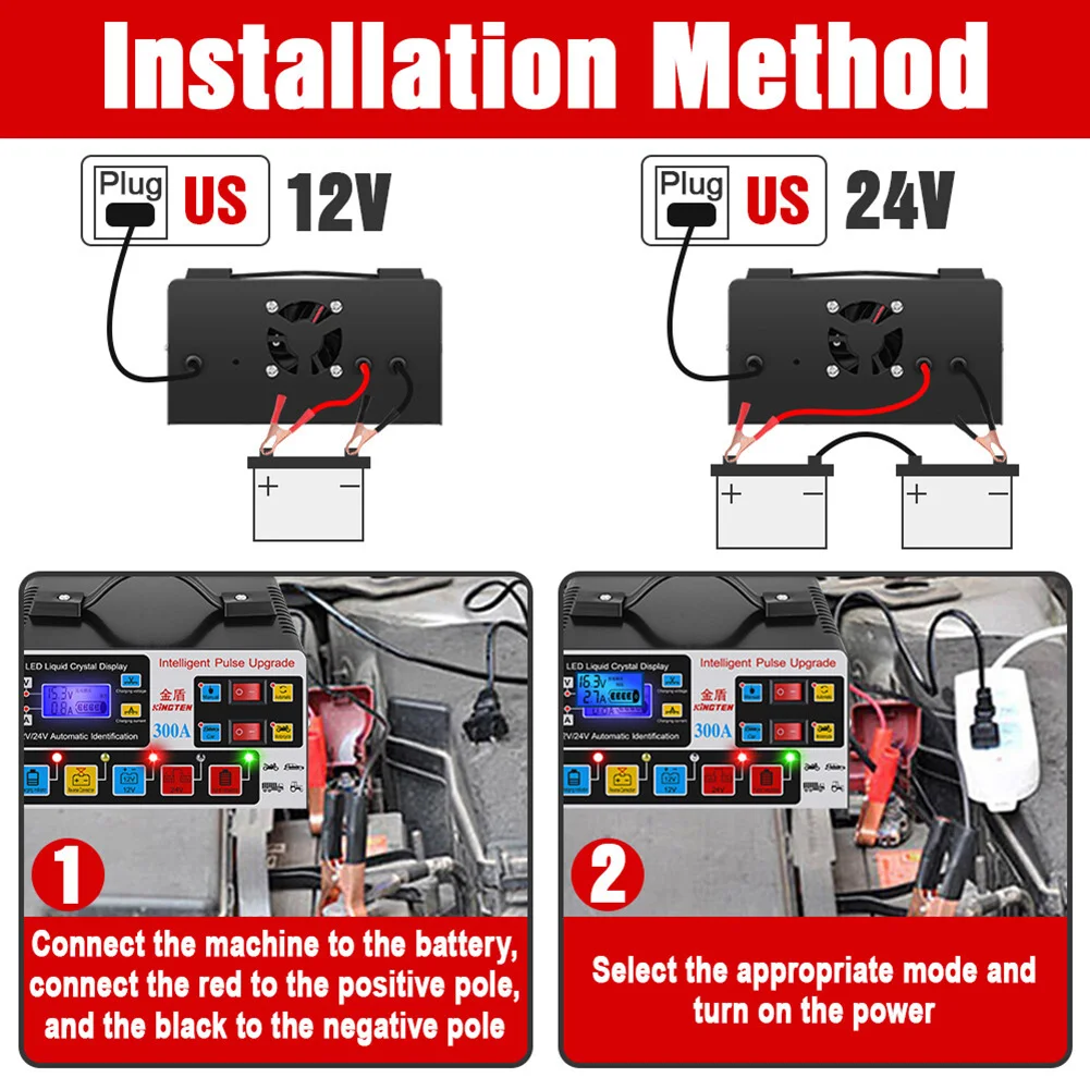 Hot SaleCar Battery Charger Heavy Duty Smart Car Parts 12V/24V Automatic Pulse Repair Trickle Replacement Parts
Hot SaleCar Battery Charger Heavy Duty Smart Car Parts 12V/24V Automatic Pulse Repair Trickle Replacement Parts