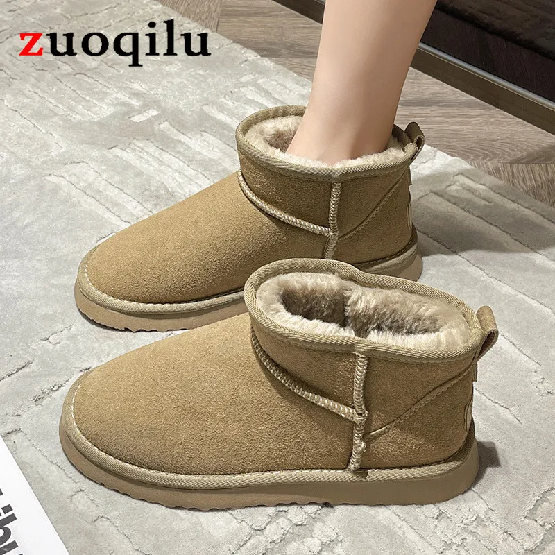 Australia Classic Ultra Mini Platform Snow Boots Women Sheepskin Winter Fur Warm Slip-on Shoes Ladies Home Winter Ankle Boots
Australia Classic Ultra Mini Platform Snow Boots Women Sheepskin Winter Fur Warm Slip-on Shoes Ladies Home Winter Ankle Boots