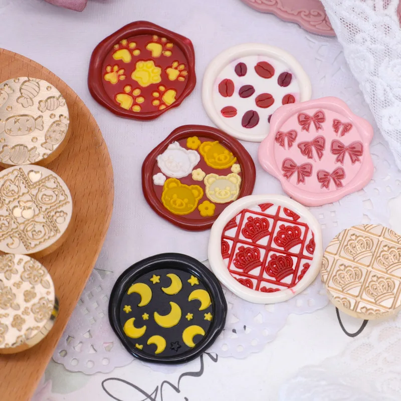 Lacquer Seal Copper Head Colorful Fruit World Candy Series Creative DIY Manual Letter Wax Seal 
Lacquer Seal Copper Head Colorful Fruit World Candy Series Creative DIY Manual Letter Wax Seal