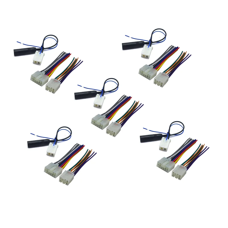 

5pcs Car Audio Stereo Wiring Harness Plug With Antenna Adapter For Toyota/Scion Factory OEM Radio CD/DVD Stereo