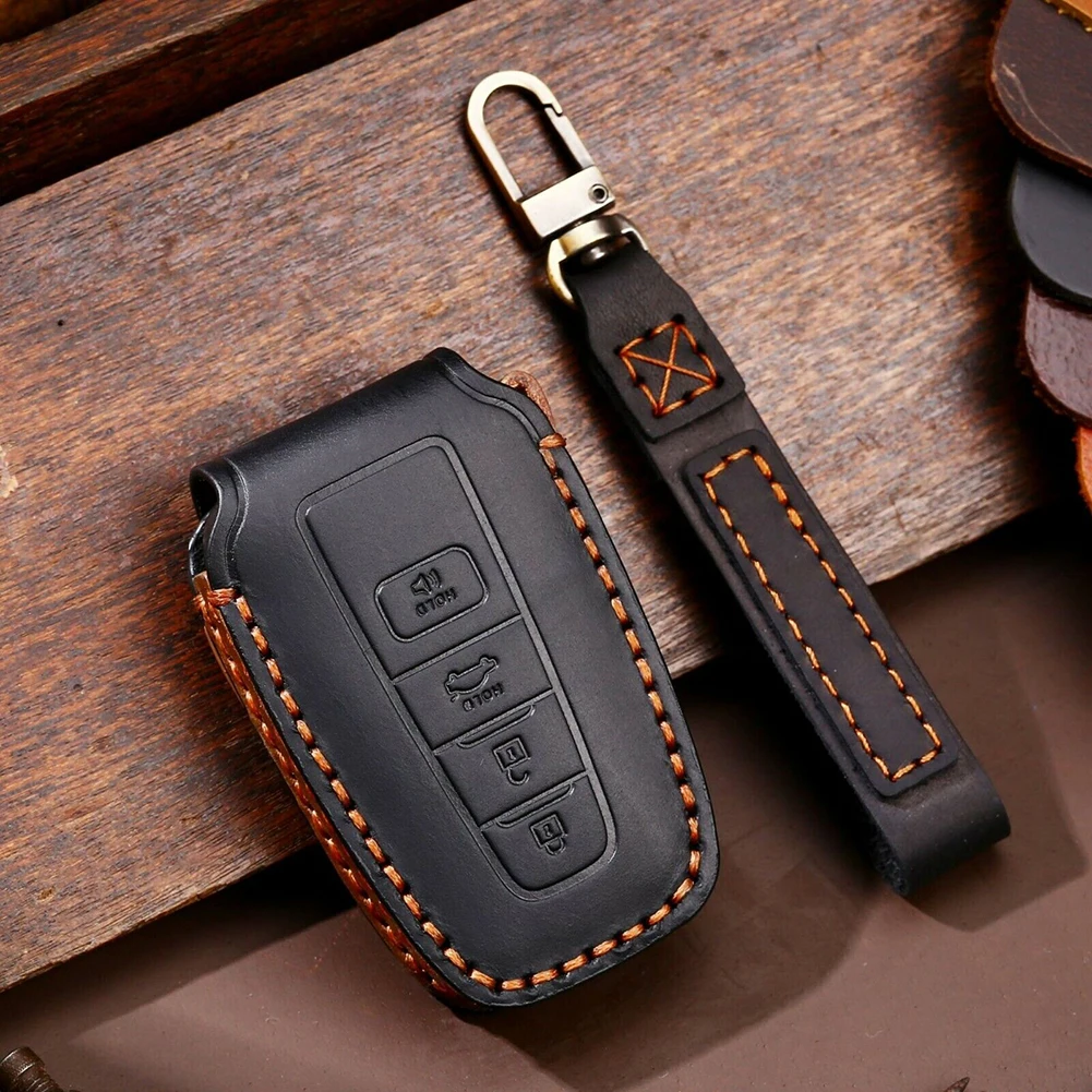4 Bottons Leather Car Key Case Remote Key Fob Cover Shell Keychain For Toyota For Land Cruiser Prado 2015-2020 Car Accessories
4 Bottons Leather Car Key Case Remote Key Fob Cover Shell Keychain For Toyota For Land Cruiser Prado 2015-2020 Car Accessories
