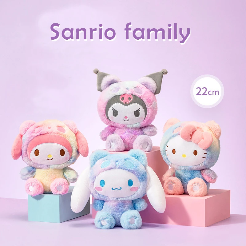 Настоящие плюшевые игрушки Sanrio Cinnamoroll, 22 см, милые мягкие куклы аниме, подушка Kuromi Mymelody, набивная подушка Hello Kitty, подарок для детей
Настоящие плюшевые игрушки Sanrio Cinnamoroll, 22 см, милые мягкие куклы аниме, подушка Kuromi Mymelody, набивная подушка Hello Kitty, подарок для детей